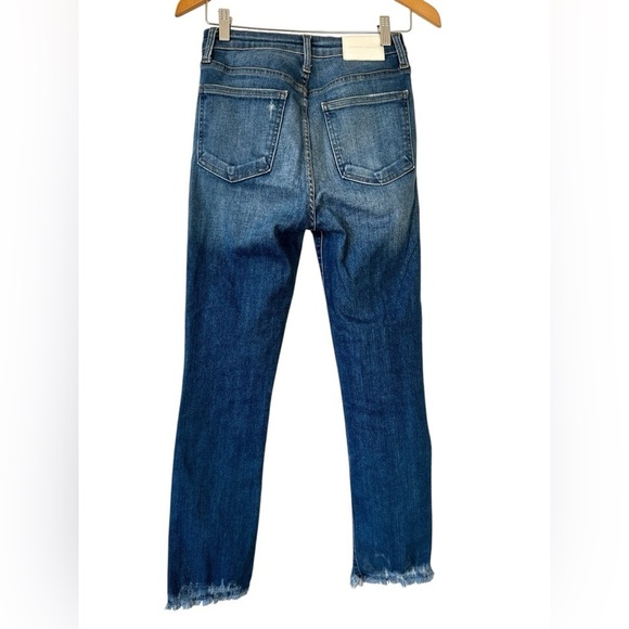 Jonathan Simkhai Womens River Distressed High Rise Straight Leg Jeans - Picture 8 of 16